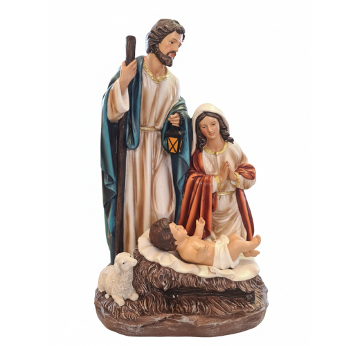 360mm Holy Family Mary, Joseph & Lamb