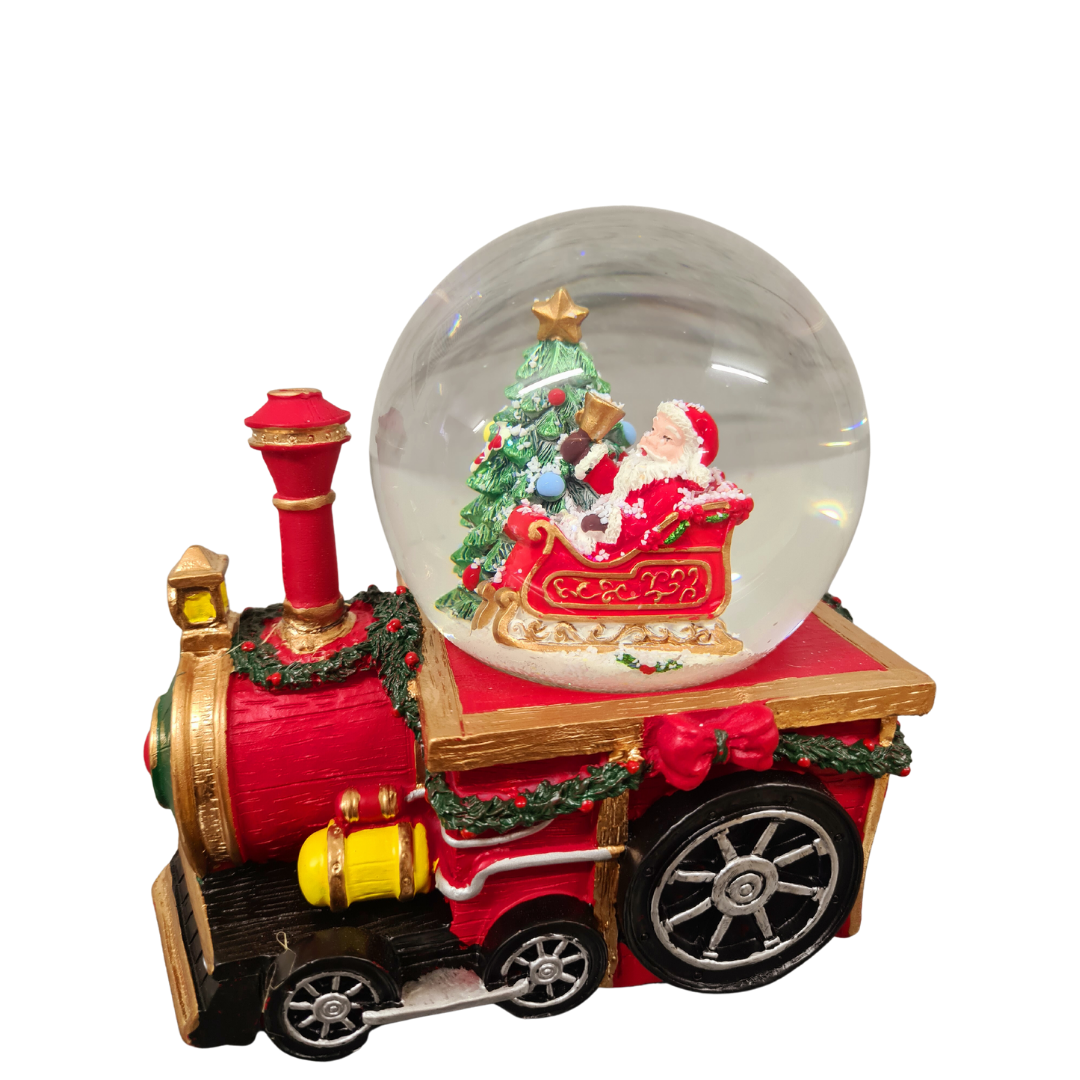 100mm Train Snowglobe with Music