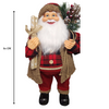 80cm Tartan Themed Country Fluffy Santa