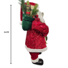 80cm Luxe Santa - Red, Green and Gold