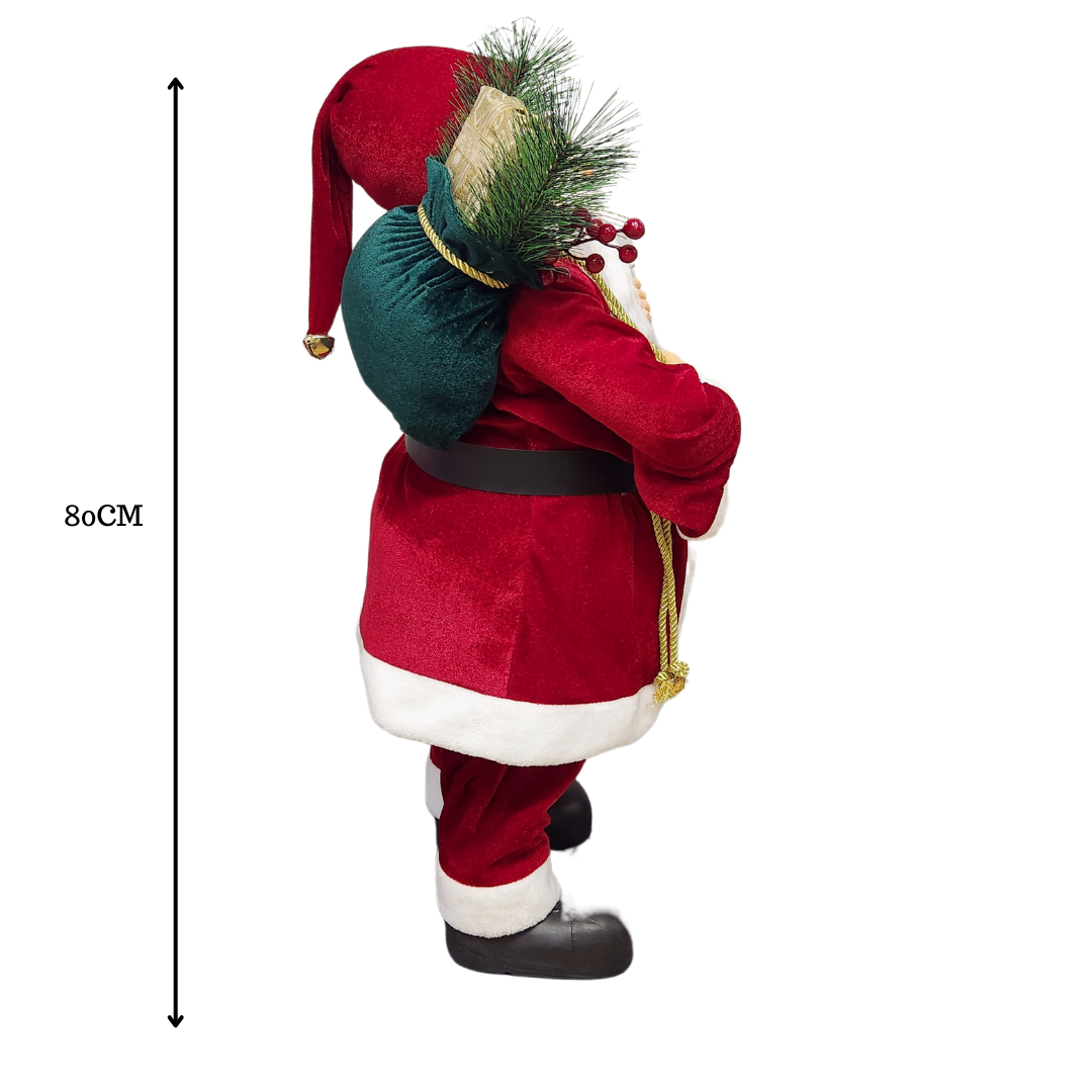 80cm Classic Santa with Skis
