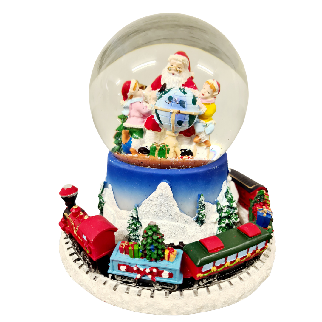 120mm Snowglobe with moving Train and Music