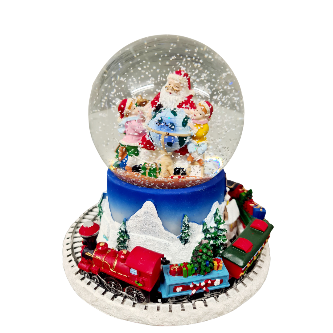 120mm Snowglobe with moving Train and Music
