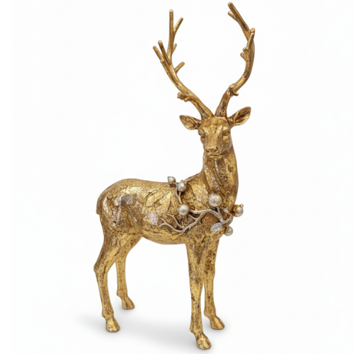 Gold Standing Reindeer