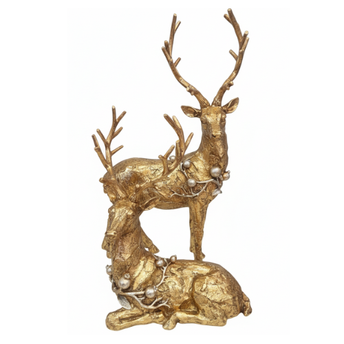 Gold Reindeer Set Of 2