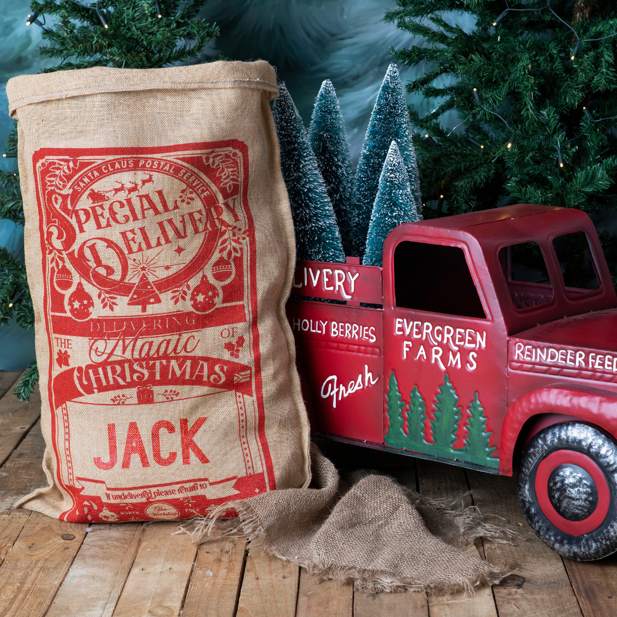 Dasher Christmas Sack Red