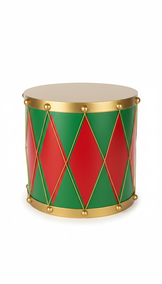 Festive Christmas Display Large Drum - 500mm