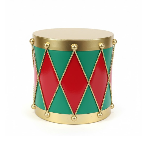 Festive Christmas Display Medium Drum - 400mm