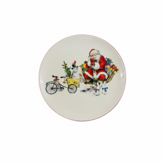 Santa Cake Plate