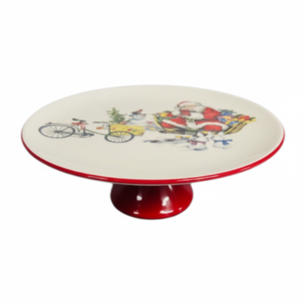 Santa Cake Plate