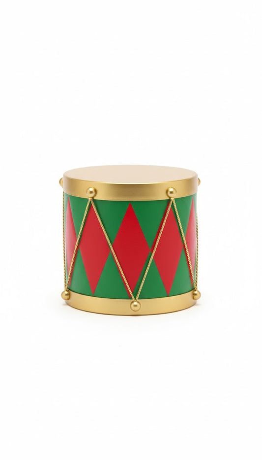 Festive Christmas Display Small Drum - 300mm
