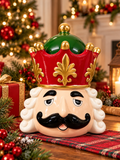 Hand-Painted Nutcracker King Cookie Jar – 24.5 cm