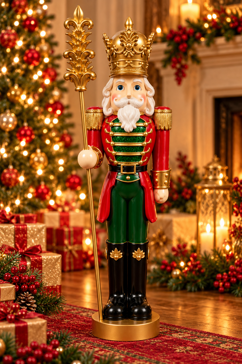 Nutcracker with Golden Tree – 60 cm