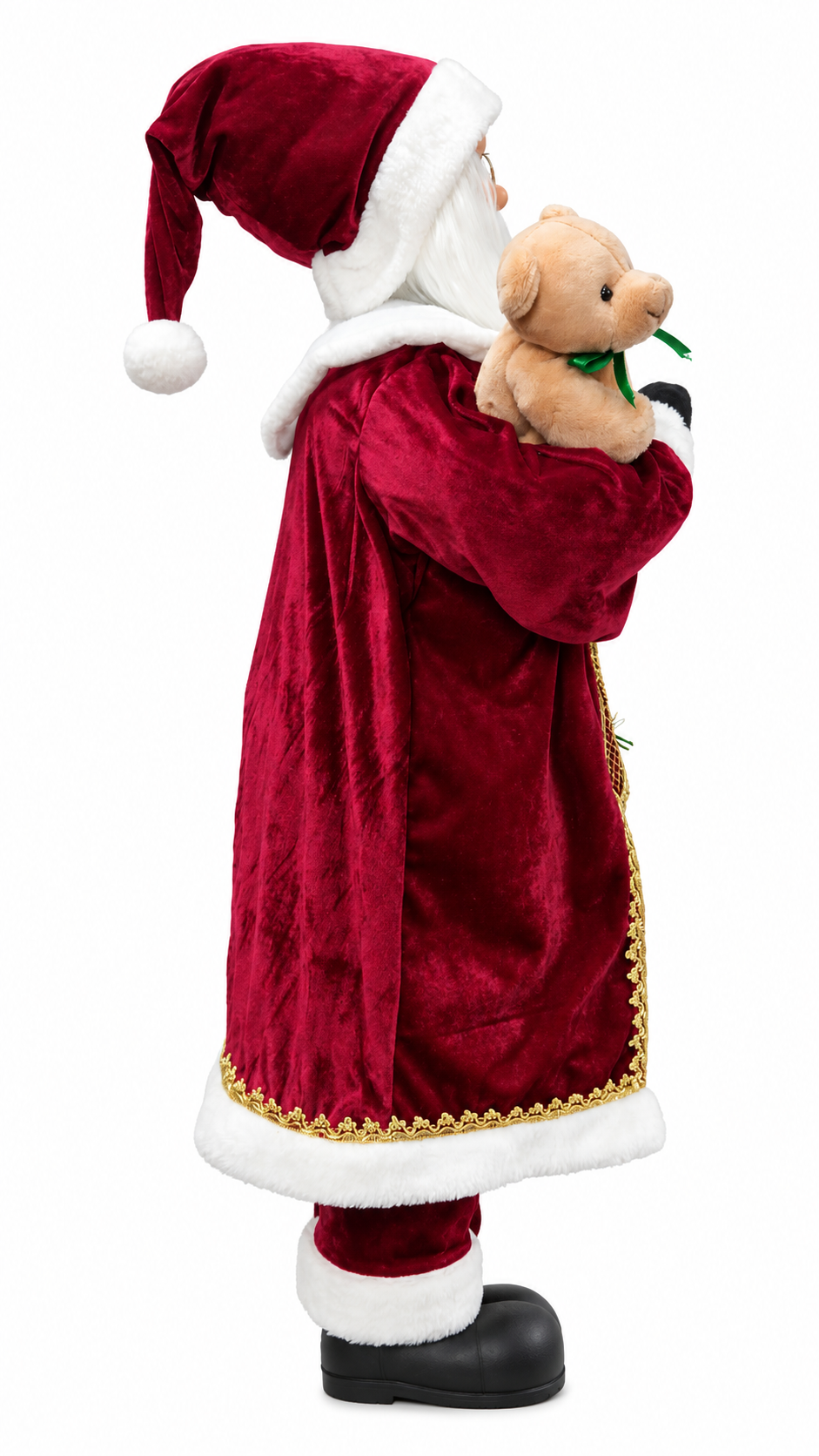 Vintage Santa with LED Lamp – 90 cm