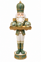 Mint Green & Gold Nutcracker with Decorative tray